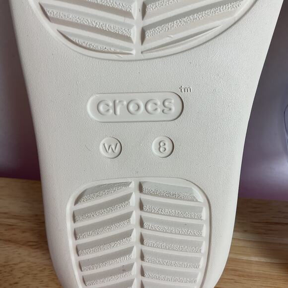 Crocs Womens Getaway Strappy Sandals Ivory Crush Womens size 8 - Picture 8 of 11